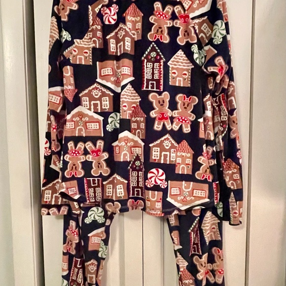 Disney Gingerbread and Candy Kids Pajama Set - Navy and Brown - Picture 3 of 9